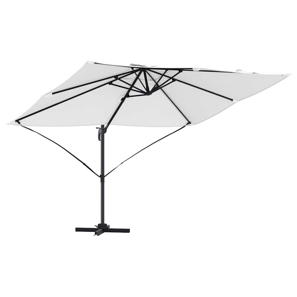Parasol 351 x 250 x 260 cm Polyester and Aluminium Sand