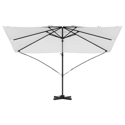 vidaXL Umbrella 351 x 250 x 260 cm Polyester and Aluminium Sand 5