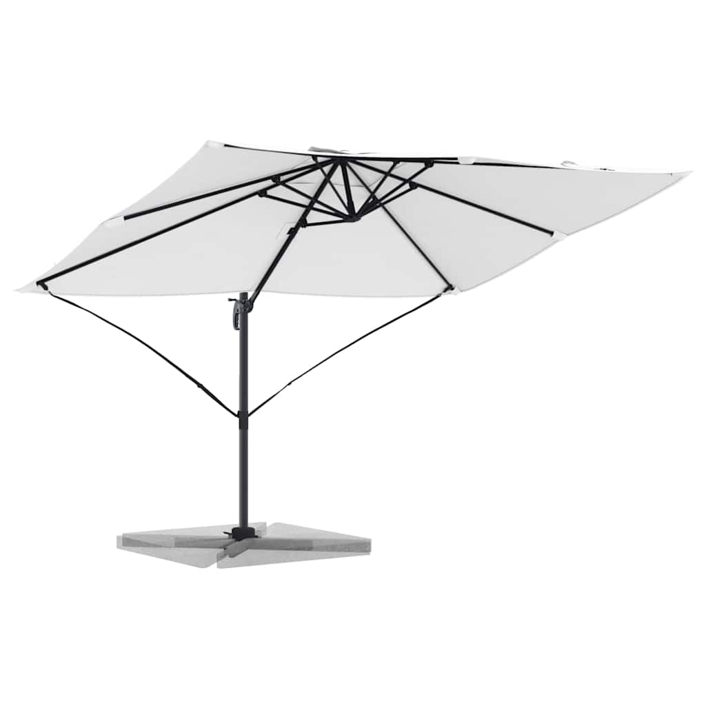 vidaXL Umbrella 351 x 250 x 260 cm Polyester and Aluminium Sand 3