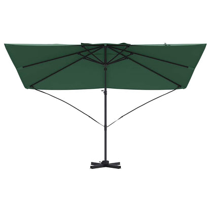 vidaXL Umbrella 351 x 250 x 260 cm Polyester and Aluminium Green 5