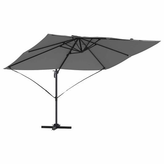 vidaXL Umbrella 351 x 250 x 260 cm Polyester and Aluminium Anthracite 2