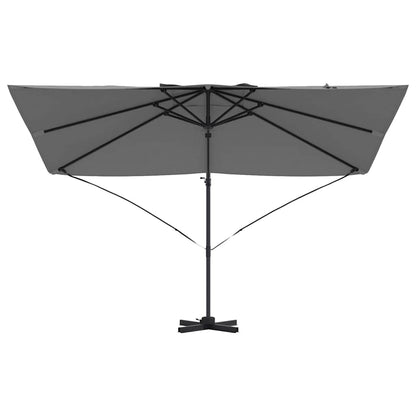 vidaXL Umbrella 351 x 250 x 260 cm Polyester and Aluminium Anthracite 5