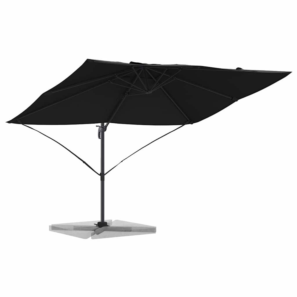 Parasol 351 x 250 x 260 cm Polyester and Aluminium Black