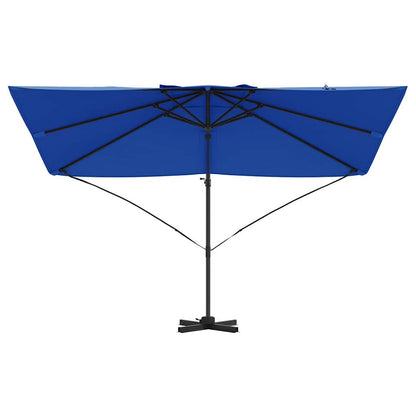 vidaXL Umbrella 351 x 250 x 260 cm Polyester and Aluminium Azurblau 5