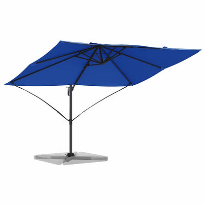 Parasol 351 x 250 x 260 cm Polyester and Aluminium Azure blue
