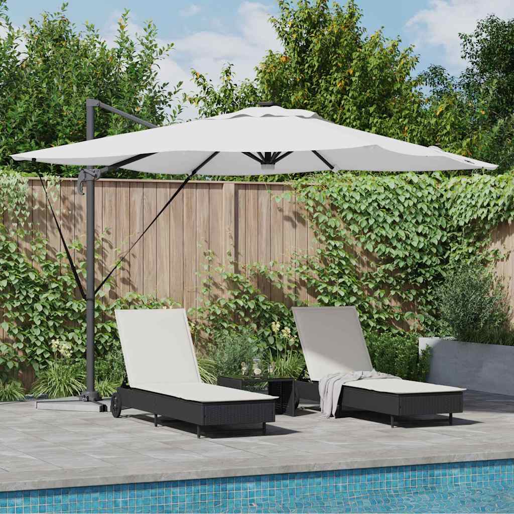 vidaXL Roma Parasol Beige 286 x 284 x 270 cm Aluminium and Polyester 1