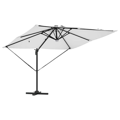 vidaXL Roma Parasol Beige 286 x 284 x 270 cm Aluminium and Polyester 5