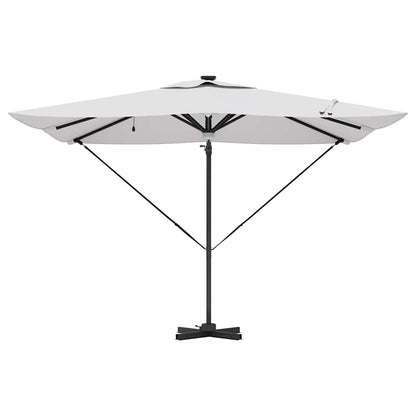 vidaXL Roma Parasol Beige 286 x 284 x 270 cm Aluminium and Polyester 6