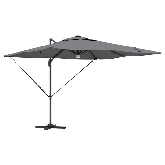 Roma Parasol 286 x 284 x 270 cm Aluminium and Polyester Anthracite