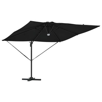 vidaXL Roma Parasol Black 286 x 284 x 270 cm Aluminium and Polyester 5