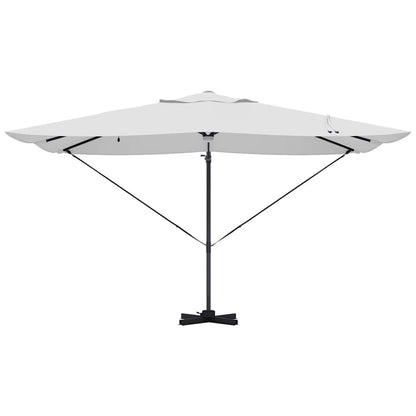 vidaXL Umbrella Sand 351 x 250 x 253 cm Polyester and Aluminium 6
