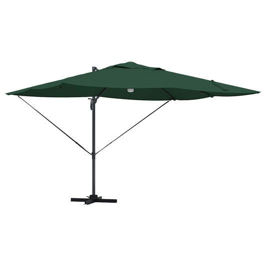 vidaXL Umbrella Green 351 x 250 x 253 cm Polyester and Aluminium 2