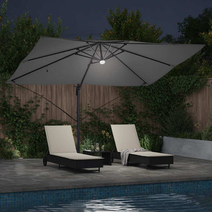 vidaXL Umbrella Anthracite 351 x 250 x 253 cm Polyester and Aluminium 4