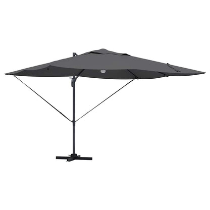 vidaXL Umbrella Anthracite 351 x 250 x 253 cm Polyester and Aluminium 2