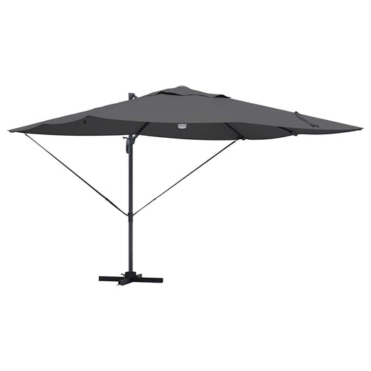 vidaXL Umbrella Anthracite 351 x 250 x 253 cm Polyester and Aluminium 2