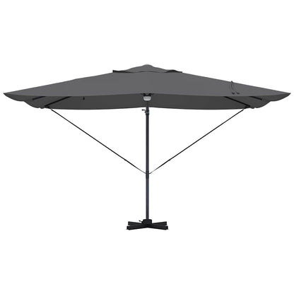 vidaXL Umbrella Anthracite 351 x 250 x 253 cm Polyester and Aluminium 6