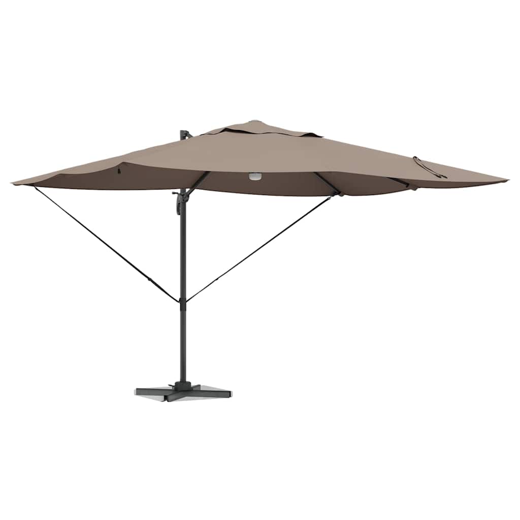 Umbrella 351 x 250 x 253 cm Polyester and Aluminium Taupe