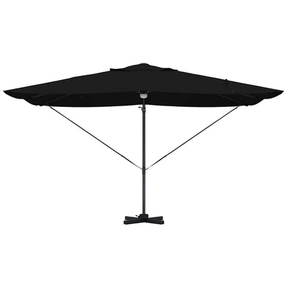 vidaXL Umbrella Black 351 x 250 x 253 cm Polyester and Aluminium 6