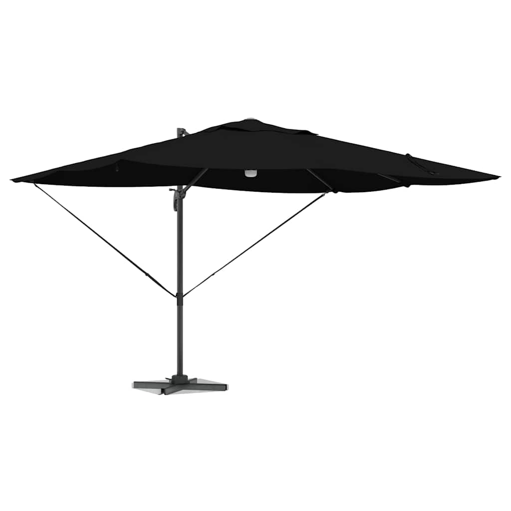 Umbrella 351 x 250 x 253 cm Polyester and Aluminium Black