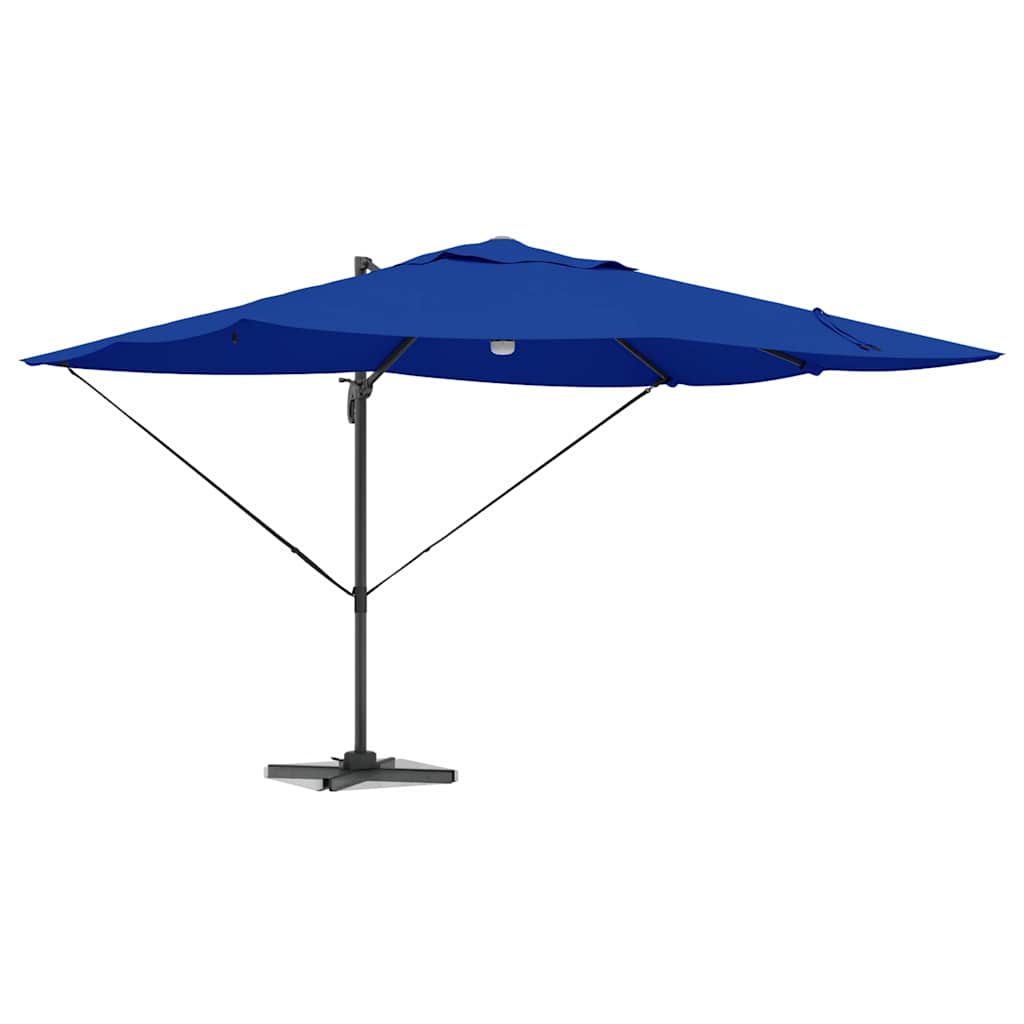 vidaXL Umbrella 351 x 250 x 253 cm Polyester and Aluminium Azurblau 3