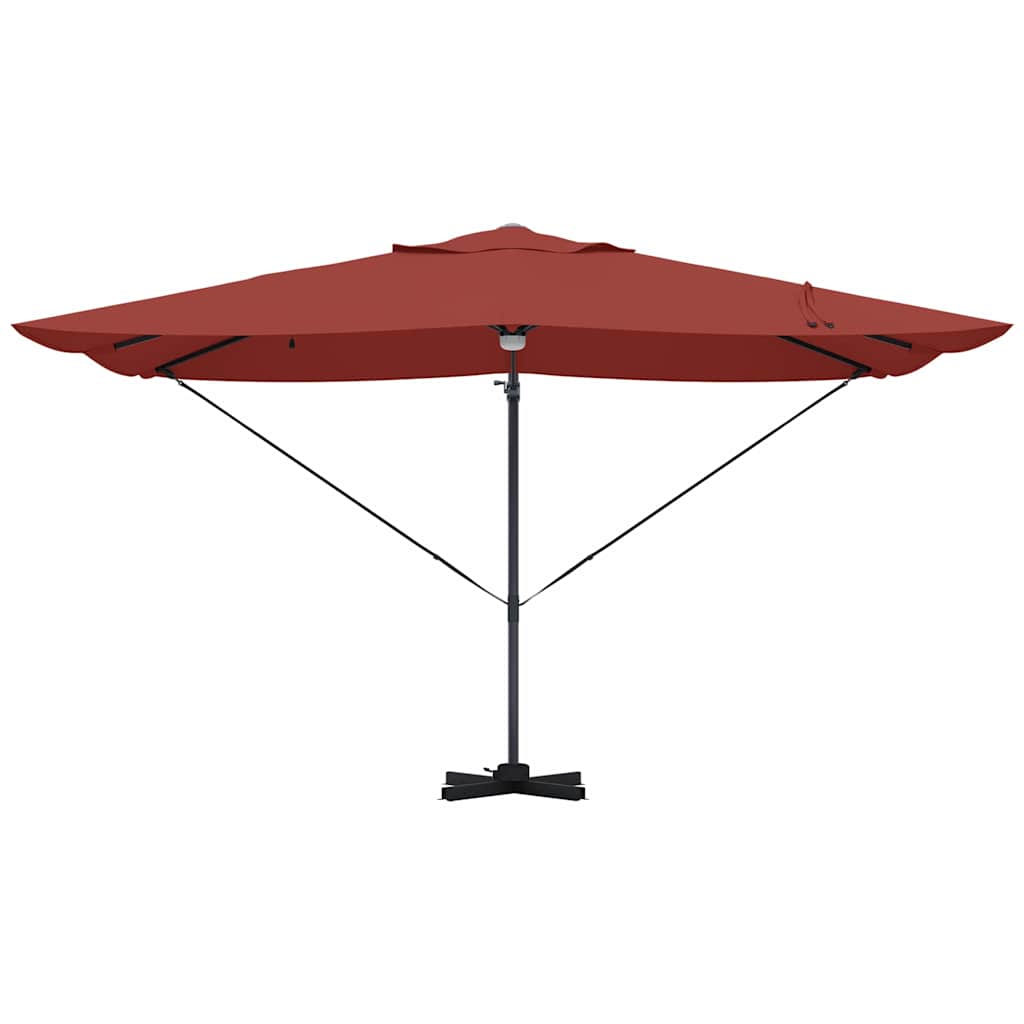 vidaXL Umbrella Terracotta 351 x 250 x 253 cm Polyester and Aluminium 6