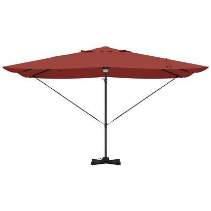 vidaXL Umbrella Terracotta 351 x 250 x 253 cm Polyester and Aluminium 6