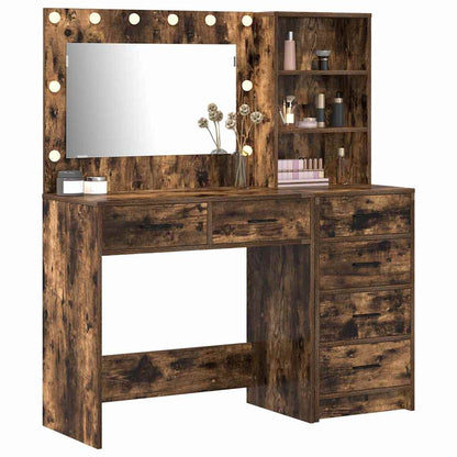 vidaXL Dressing Table 2 pcs Brown 78.5 x 41 x 135 cm Engineered Wood 3