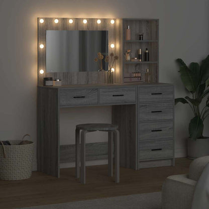 vidaXL Dressing Table 2 pcs Light Grey 78.5 x 41 x 135 cm 4