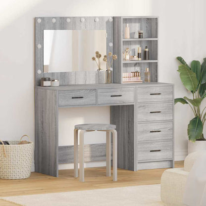 vidaXL Dressing Table 2 pcs Light Grey 78.5 x 41 x 135 cm 1