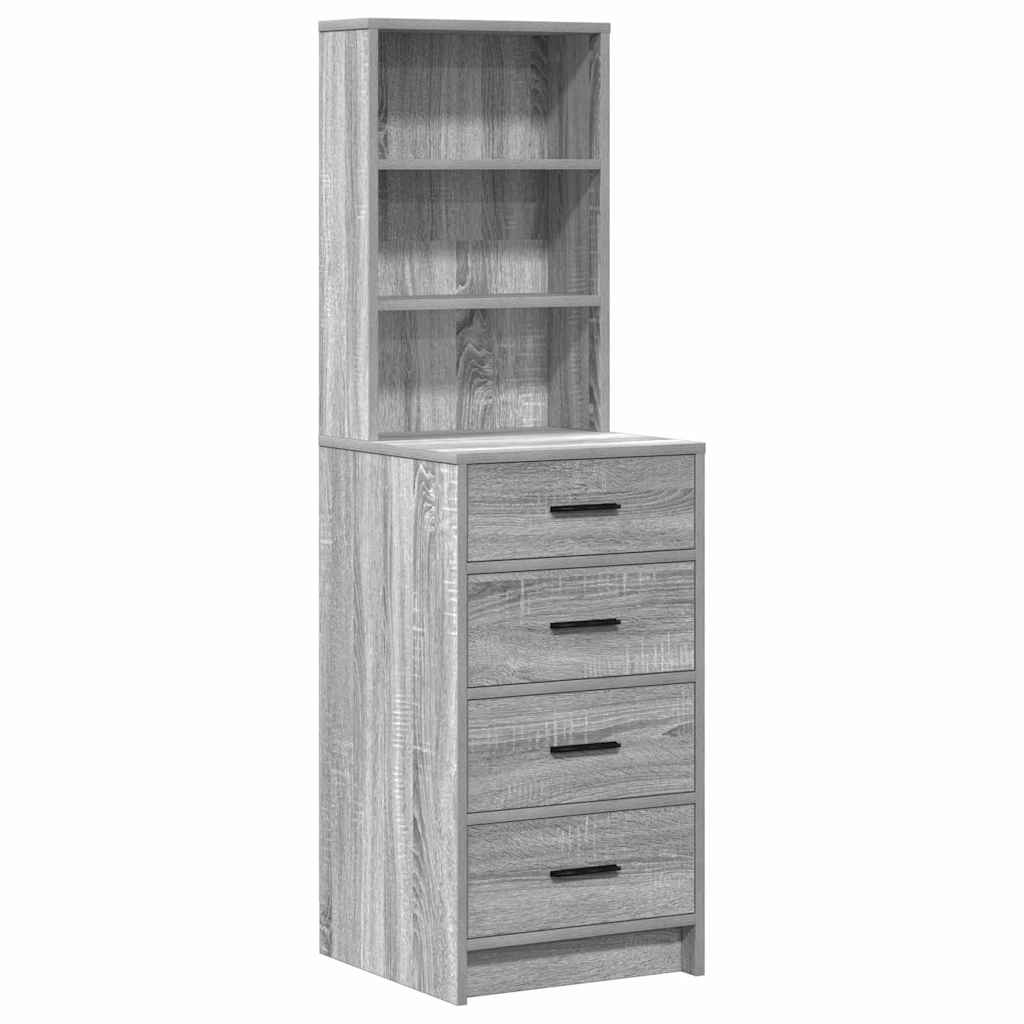 vidaXL Dressing Table 2 pcs Light Grey 78.5 x 41 x 135 cm 6