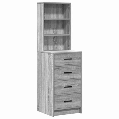 vidaXL Dressing Table 2 pcs Light Grey 78.5 x 41 x 135 cm 6