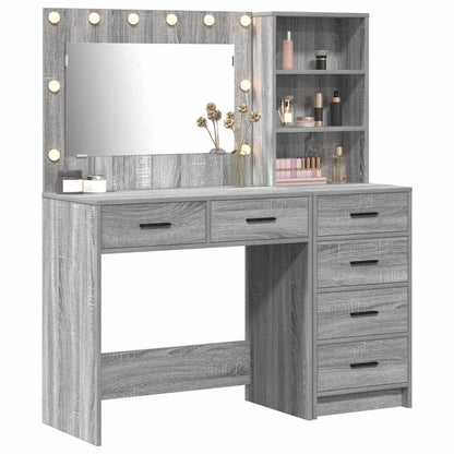 vidaXL Dressing Table 2 pcs Light Grey 78.5 x 41 x 135 cm 3