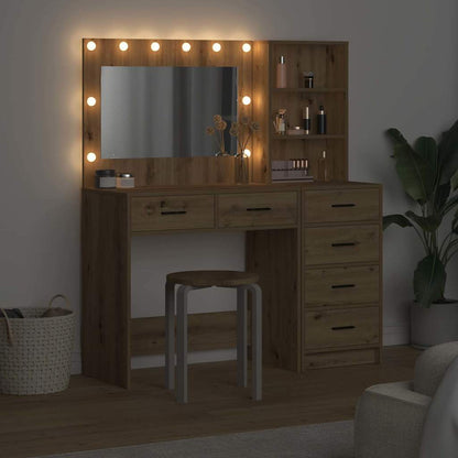 vidaXL Dressing Table 2 pcs Brown 78.5 x 41 x 135 cm Engineered Wood 4