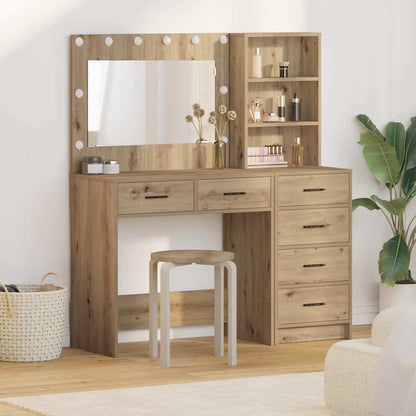 vidaXL Dressing Table 2 pcs Brown 78.5 x 41 x 135 cm Engineered Wood 1