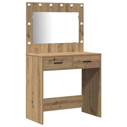 vidaXL Dressing Table 2 pcs Brown 78.5 x 41 x 135 cm Engineered Wood 5