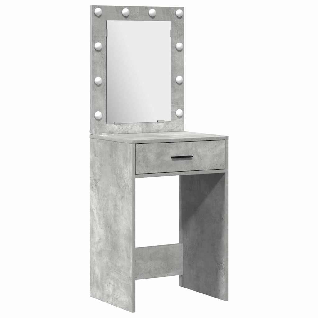 vidaXL Dressing Table 2 pcs Grey 50 x 41 x 135 cm Engineered Wood 5