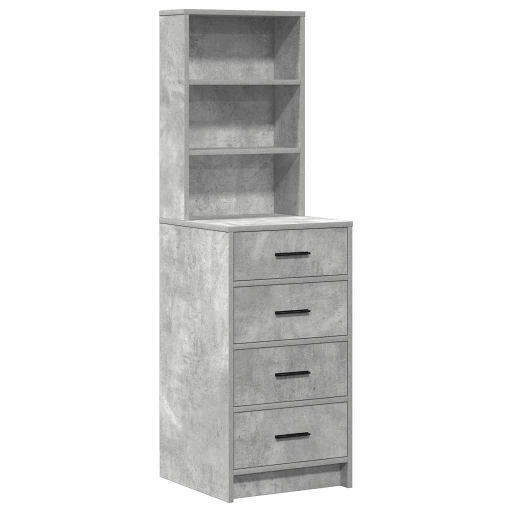 vidaXL Dressing Table 2 pcs Grey 50 x 41 x 135 cm Engineered Wood 6