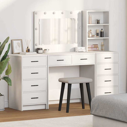 Dressing Table 3 pcs 78.5 x 41 x 135 cm White