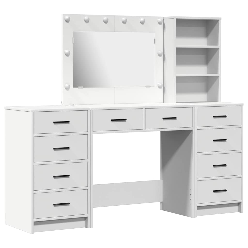 Dressing Table 3 pcs 78.5 x 41 x 135 cm White