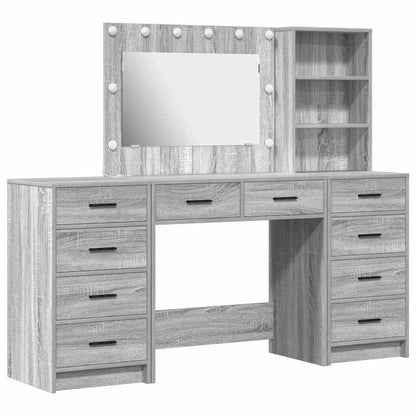 Dressing Table 3 pcs 78.5 x 41 x 135 cm Grey sonoma