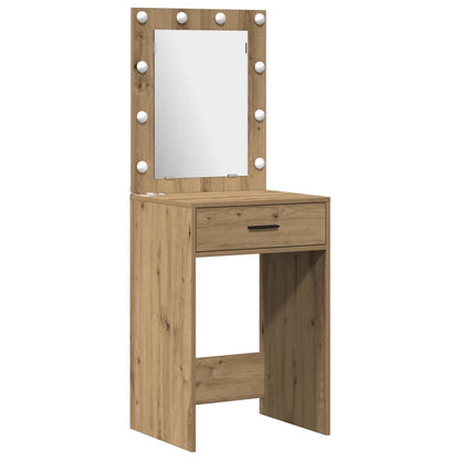 vidaXL Dressing Table 3 pcs Brown 40 x 41 x 135 cm Engineered Wood 5