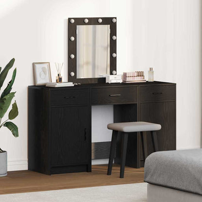 vidaXL Dressing Table Black 50 x 41 x 135 cm Engineered Wood 1