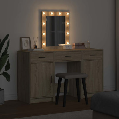 vidaXL Dressing Table Brown 50 x 41 x 135 cm Engineered Wood 4