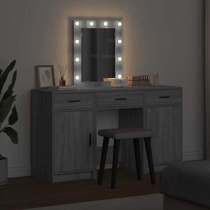 vidaXL Dressing Table Grey 50 x 41 x 135 cm Engineered Wood 4