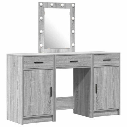vidaXL Dressing Table Grey 50 x 41 x 135 cm Engineered Wood 2