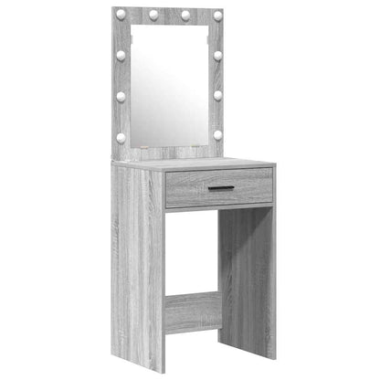 vidaXL Dressing Table Grey 50 x 41 x 135 cm Engineered Wood 5