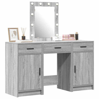 vidaXL Dressing Table Grey 50 x 41 x 135 cm Engineered Wood 3