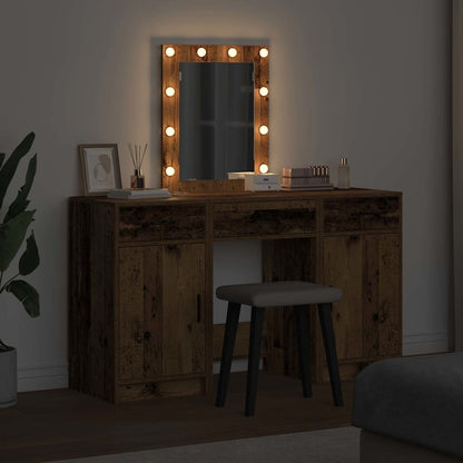 vidaXL Dressing Table Brown 50 x 41 x 135 cm Engineered Wood 4