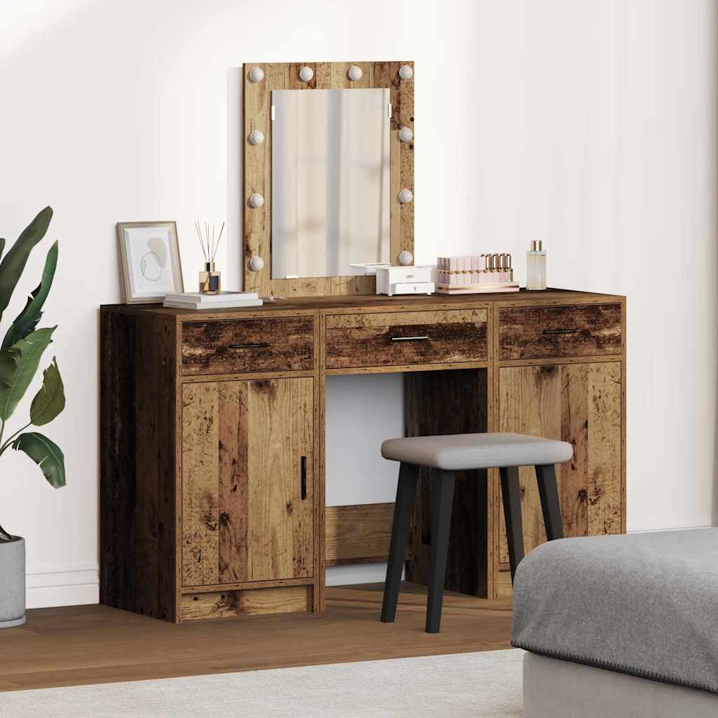 vidaXL Dressing Table Brown 50 x 41 x 135 cm Engineered Wood 1