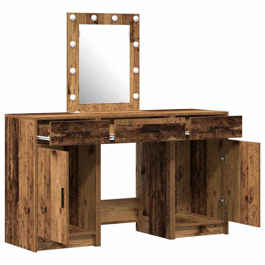 vidaXL Dressing Table Brown 50 x 41 x 135 cm Engineered Wood 6
